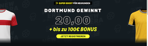 DAZN BET Boost Quote 20 BVB 19.9.