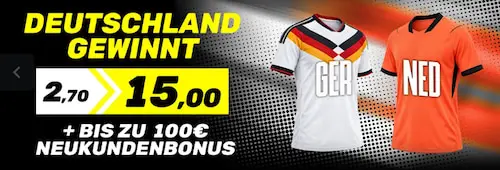 DAZN BET Boost GER gewinnt Quote 15,0 24.9.