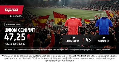 Union Berlin Boost Tipico 11.9.