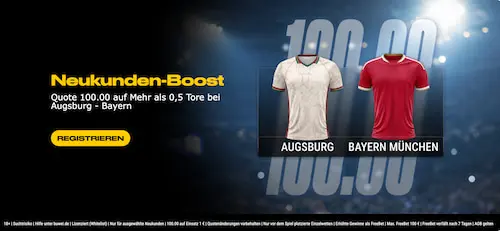 bwin Boost Quote 100 Augsburg Bayern 10.10.
