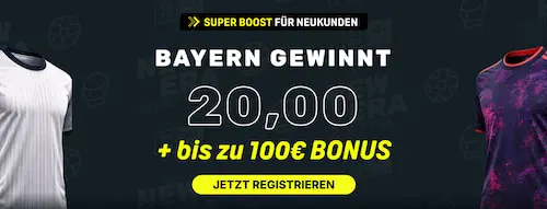 DAZN Bet Boost Quote 20 Bayern UCL 13.10.