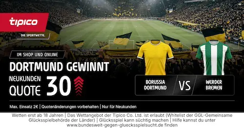 Tipico Boost BVB Quote 30 am 9.10.