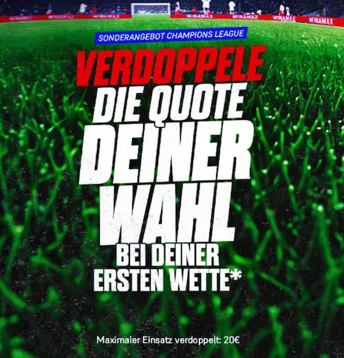 Winamax Boost UCL Doppelte Quote